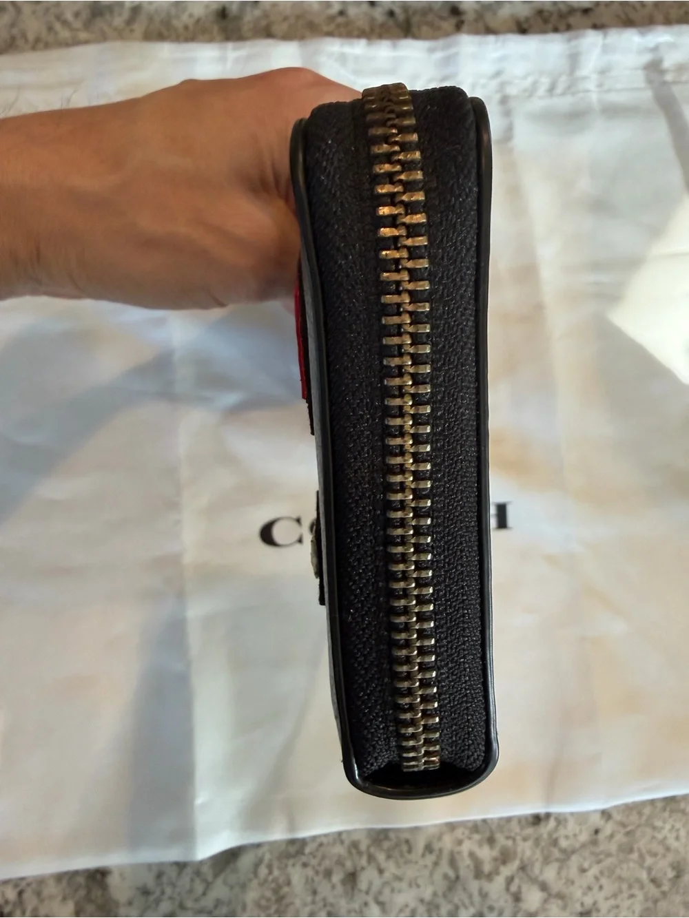 Coach RARE NWOT Coach 1941 Rexy Metal Embroidery Accordion Zip Wallet 58485